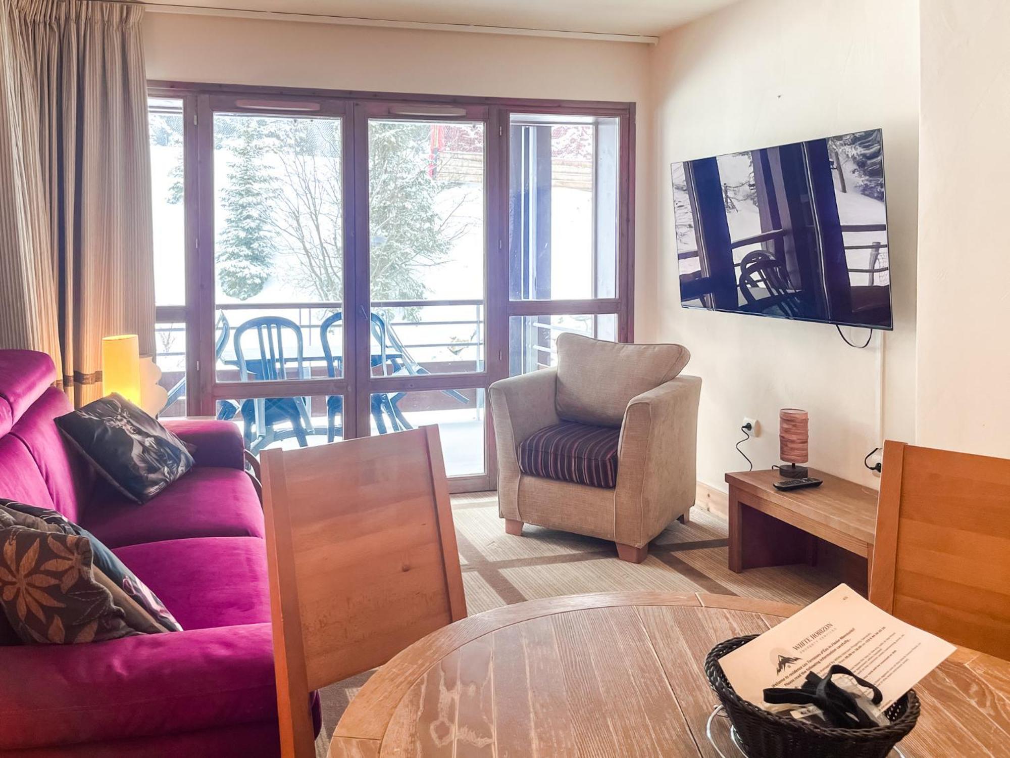 Large One-Bedroom Apartment, Wheelchair Adapted, Les Terrasses D'Eos Flaine Kültér fotó